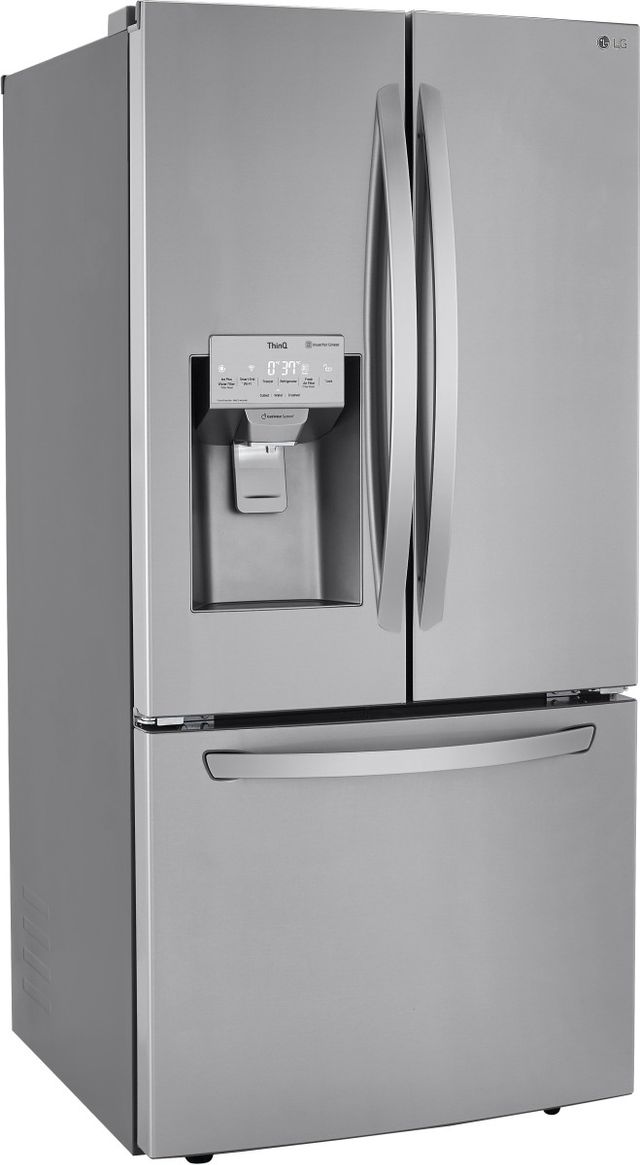 LG 33 in. 24.5 Cu. Ft. PrintProof™ Stainless Steel French Door Refrigerator-3