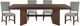 Homelegance® Franco 5-Piece Gray/Walnut Dining Set-2