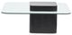 Magnussen Home® Donora Glass Top Square Cocktail Table with Obsidian Base-4
