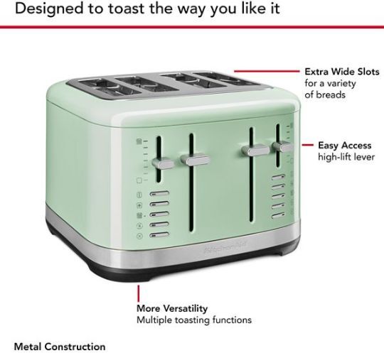 KitchenAid® 4 Silce Pistachio Toaster -3