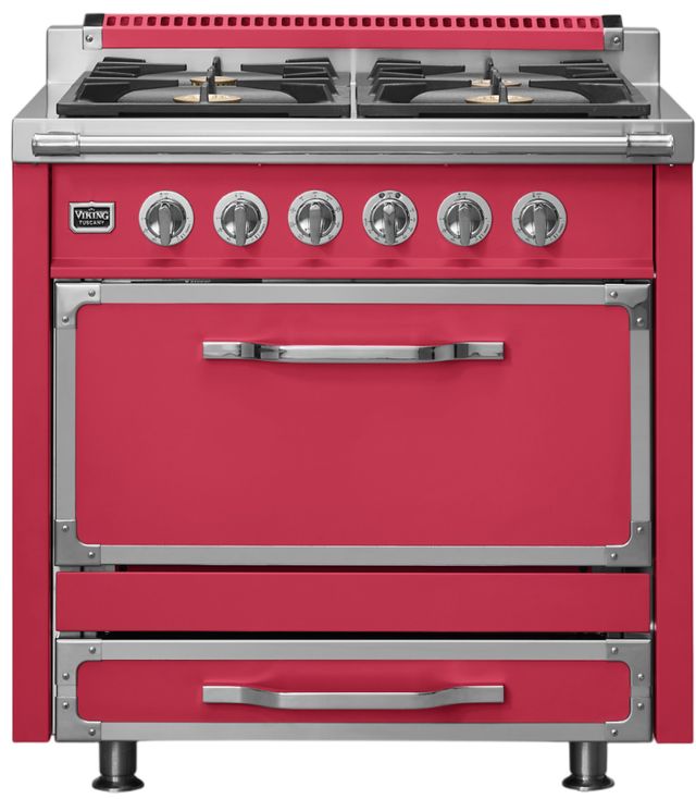 Viking® Tuscany 36" Valentine Pro Style Dual Fuel Range-0