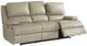Bassett® Furniture Club Level Parsons Flax Leather Motion Sofa with Power -2