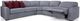 Decor-Rest® Furniture LTD 2786 3 Piece Gray Power Reclining Sectional-2