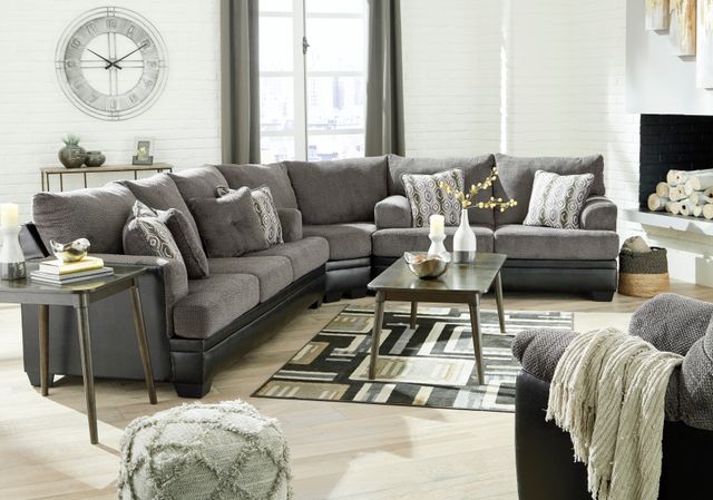 Signature Design by Ashley® Millingar 3-Piece Smoke Sectional-4