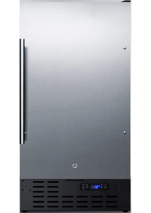 Summit® 18" 2.7 Cu. Ft. Stainless Steel Upright Freezer-0