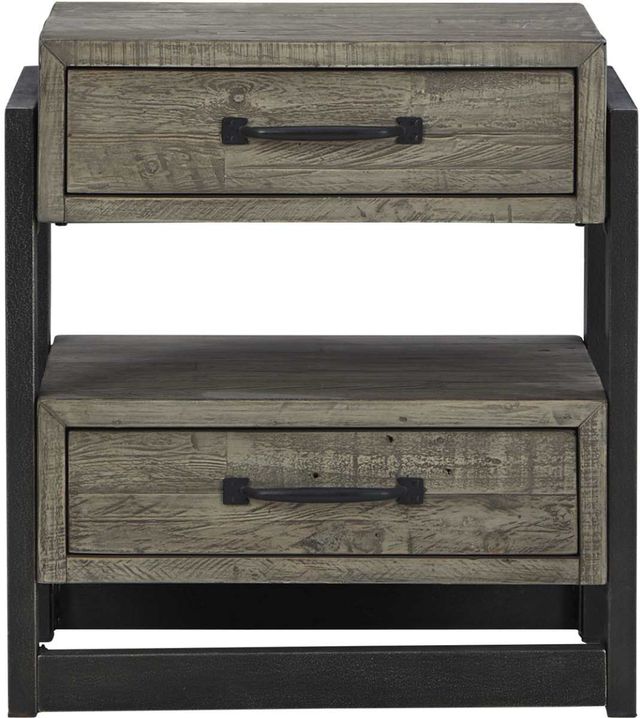 Signature Design by Ashley® Brennagan Gray Nightstand-1