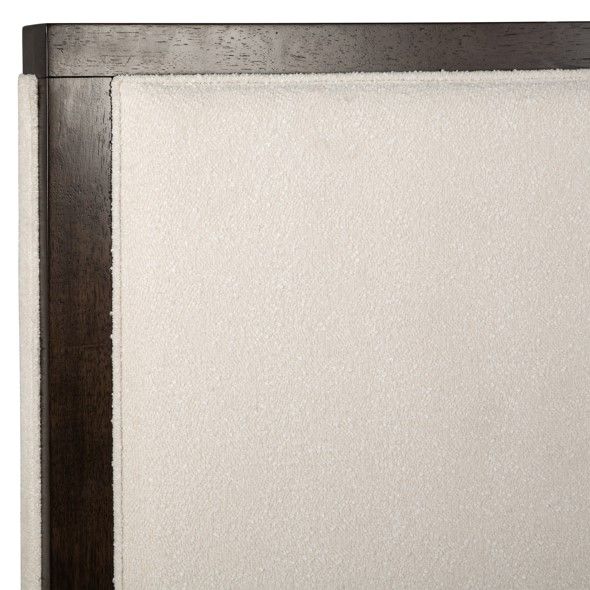 Magnussen Home® Rowan Beige/Espresso Brown Queen Upholstered Panel Bed-2