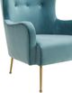 TOV Furniture Ethan Sea Blue Velvet Chair-3