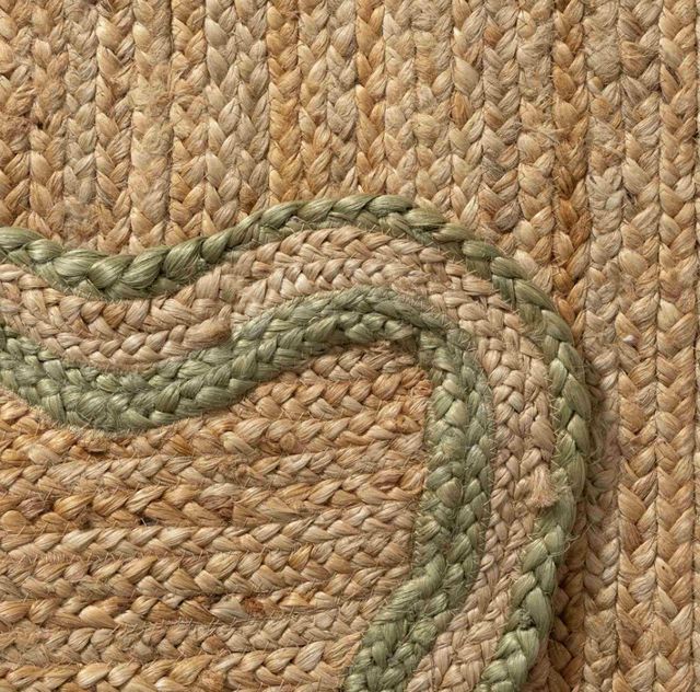 LR Home Scallop Natural/Sage 8'x10' Area Rug-4