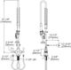 Elkay Chrome Single Hole Concealed Deck Mount Faucet with 44" Flexible Hose-1