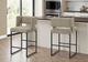 Monarch Specialties Inc. 2-Piece Black/Brown 36" Counter Stool Set-1