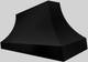 Vent-A-Hood® Designer Series 66" Black Wall Mounted Range Hood-3