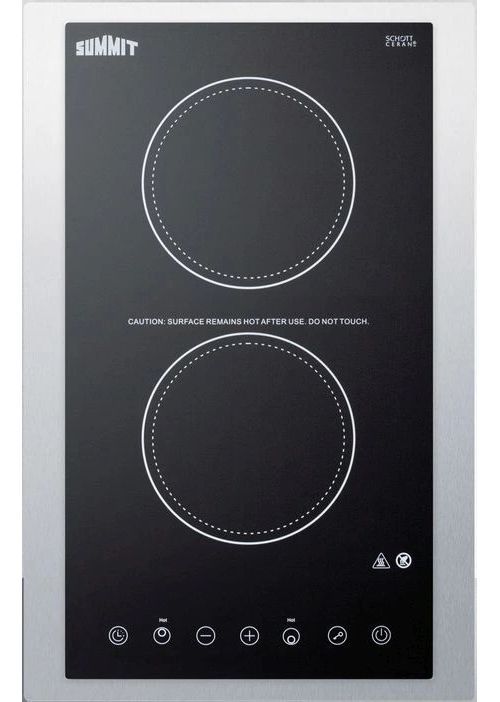 Summit® 15" Black Electric Cooktop-0