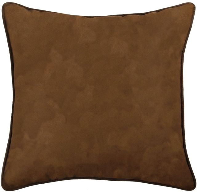HiEnd Accents Clifton Suede/Twill Plaid Cotton Reversible Euro Sham-2