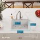 Elkay Quartz Classic® 4-Piece White 24-5/8" x 18-1/2" x 9-1/2" Single Bowl Undermount Sink Set-2