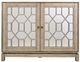 Jofran Inc. Casa Bella Gold/Silver 2-Door Mirrored Cabinet-1