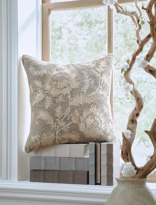 Signature Design by Ashley® Viveka Beige/Brown Pillow-1