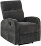 Coaster® Hamilton Charcoal Gray Manual Recliner-0