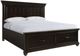 Elements International Slater 4-Piece Black King Platform Bedroom Set-2