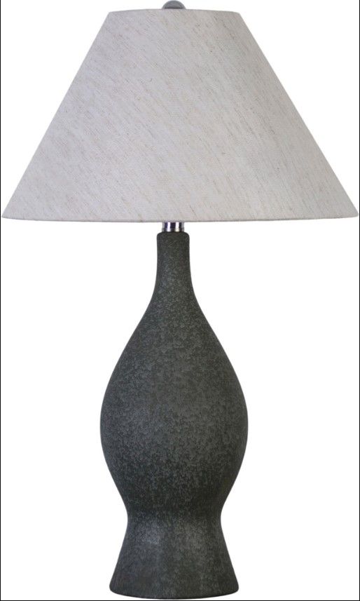 Classy Living 2-Piece Cerulean Elegance Blue Gray Table Lamp Set-0