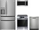 Frigidaire Gallery® 4 Piece Smudge-Proof® Stainless Steel Induction Kitchen Package-0