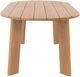Moe's Home Collection Delta Natural Teak Outdoor Oval Dining Table -2