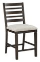 Homelegance® Victoria Beige/Dark Espresso Counter Height Chair-0