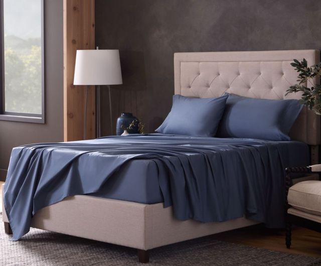 Malouf™ Classic 4-Piece Marine Cotton Queen Sheet Set-0