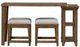 Liberty Furniture Carolina Park 3-Piece Amber Brown Console Table and Stool Set-2