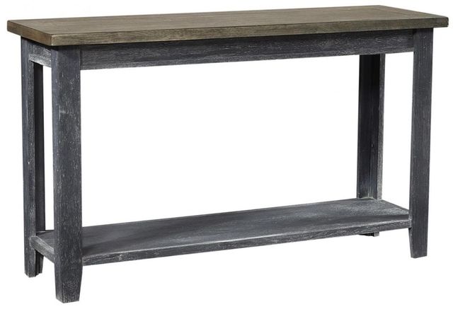 aspenhome® Eastport Drifted Black Sofa Table-0
