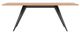 EQ3 Mesa Black/Solid Oak Rectangular Dining Table-1