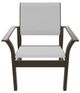 Telescope Casual Leeward Abalone/Beachwood Fabric/Polymer Outdoor MGP Sling Stacking Cafe Chair-1