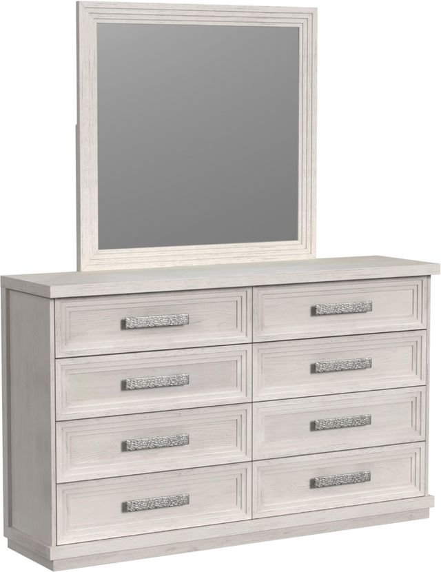 Elements International Avalanche Antique White Mirror-1