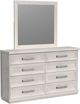 Elements International Avalanche Antique White Mirror-1