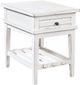 aspenhome® Reeds Farm Weathered White Chairside Table-0
