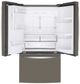 GE® 36" 22.1 Cu. Ft. Fingerprint Resistant Slate Counter Depth French Door Refrigerator-2