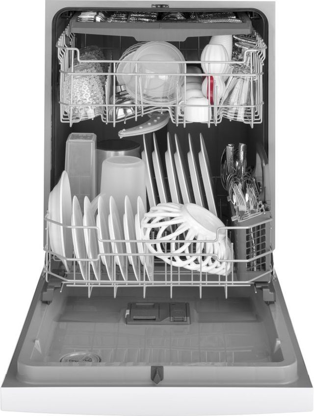 GE® 24" Built In Dishwasher-White-2