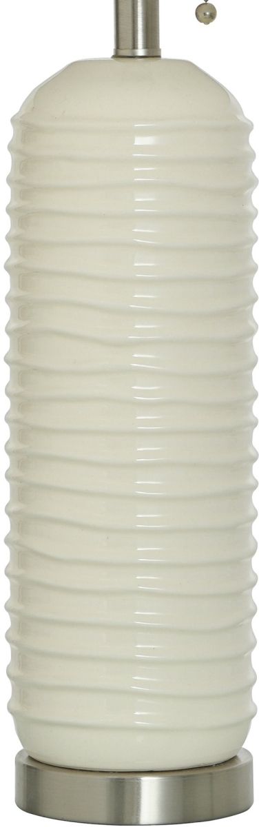Stylecraft Ceramic White Table Lamp-4