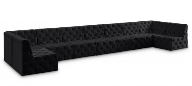 Meridian Furniture Tuft 9-Piece Black Modular Sectional Set-3