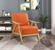 Homelegance® Damala Orange/Natural Accent Chair-1