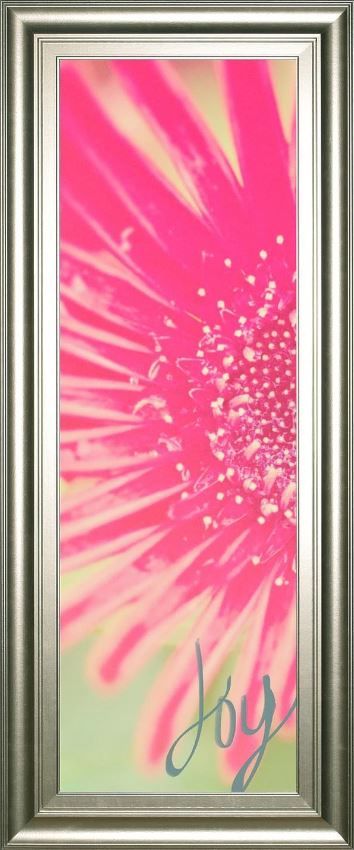 Classy Art Pink Joy Flower by Susan Bryant Framed Print Wall Art-1