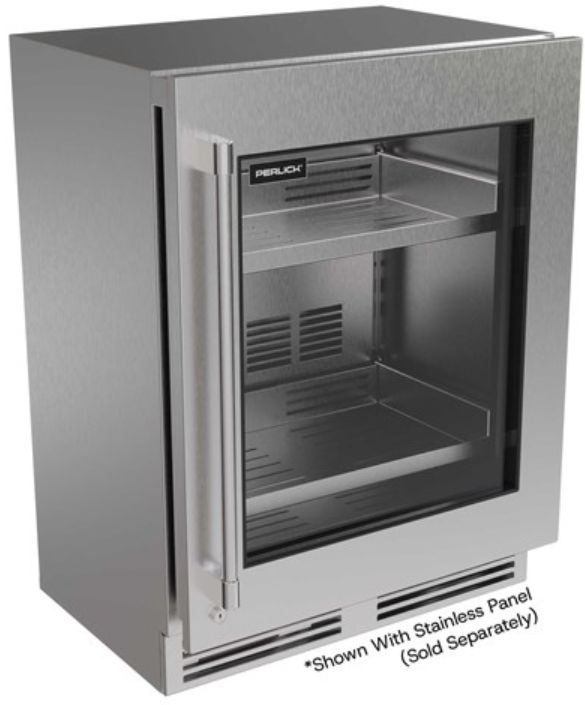 Perlick® G5 Shallow ADA 24" 3.1 Cu. Ft. Panel Ready Glass Door Built-In Under the Counter Refrigerator-0