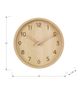 Monarch Specialties Inc. Natural 12" Wall Clock with Brown Numbers-2