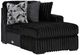Signature Design by Ashley® Midnight-Madness 3-Piece Onyx Right Arm Facing Sectional with Chaise-3