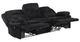 Homelegance® Goodland Black Manual Double Reclining Sofa-4