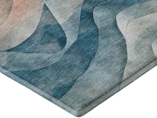 Dalyn™ Rug Company Pacifica Teal 5'x8' Style 2 Area Rug-1