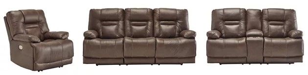 Signature Design by Ashley® Wurstrow 3-Piece Umber Power Reclining Living Room Seating Set-0