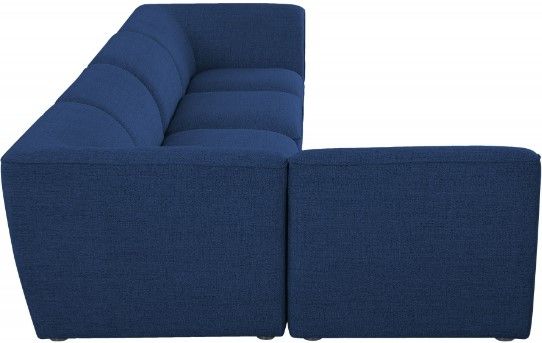 Meridian Furniture Miramar 5-Piece Navy Modular Sectional Sofa Set-2