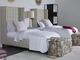 Century® Details Wing Bed Twin Upholstered Wing Medium Headboard Panel Bed-4