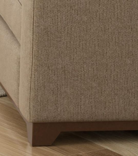 International Furniture Direct Natural Parota Brown Sofa-4